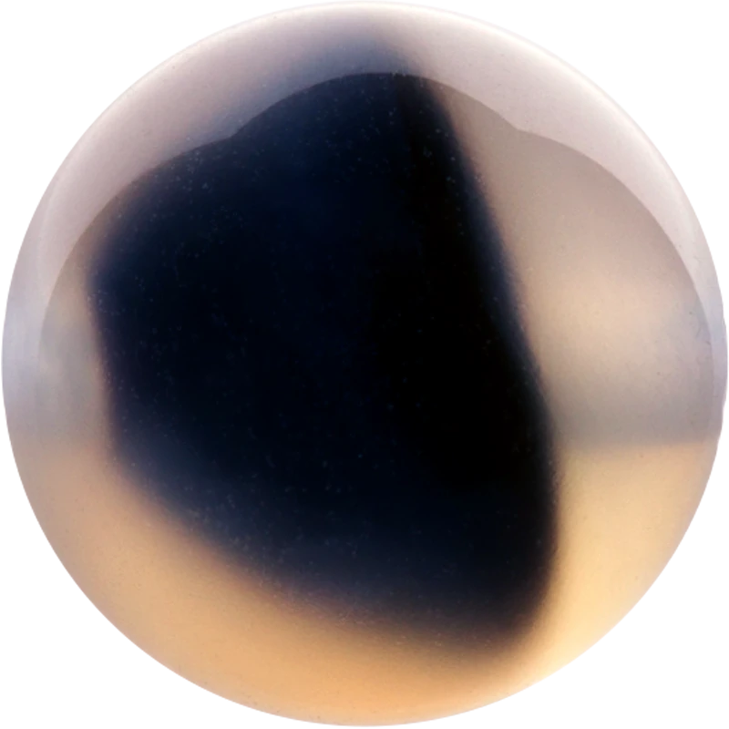 Blue Grey Sugar Heart Agate Beads