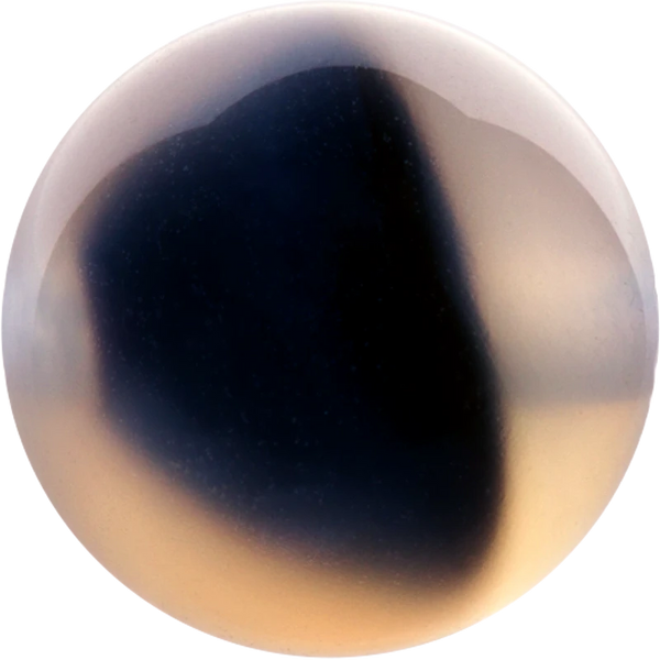 Blue Grey Sugar Heart Agate Beads