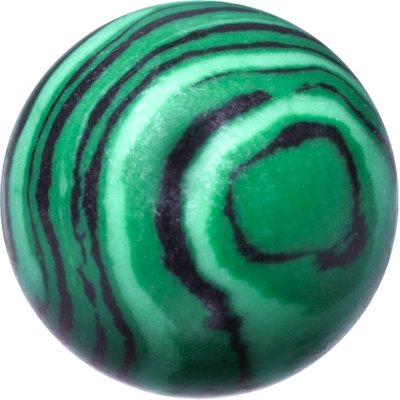 Synthetic Green Malachite Beads