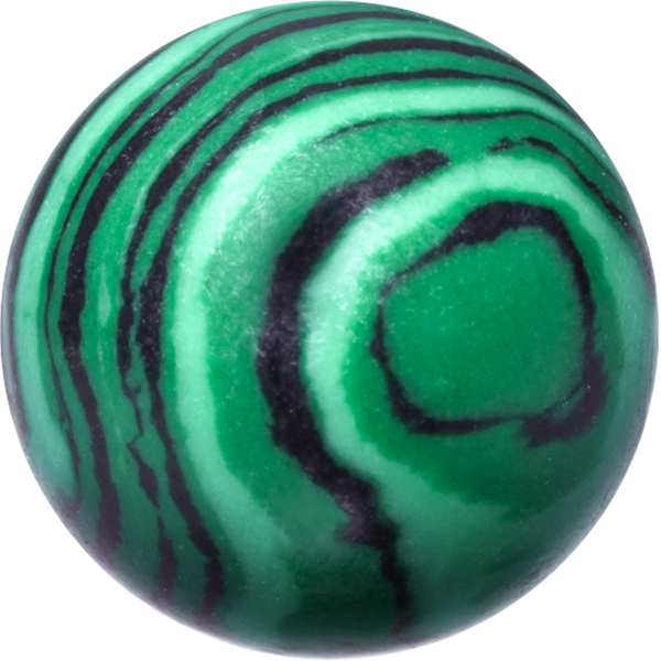 Synthetic Green Malachite Beads